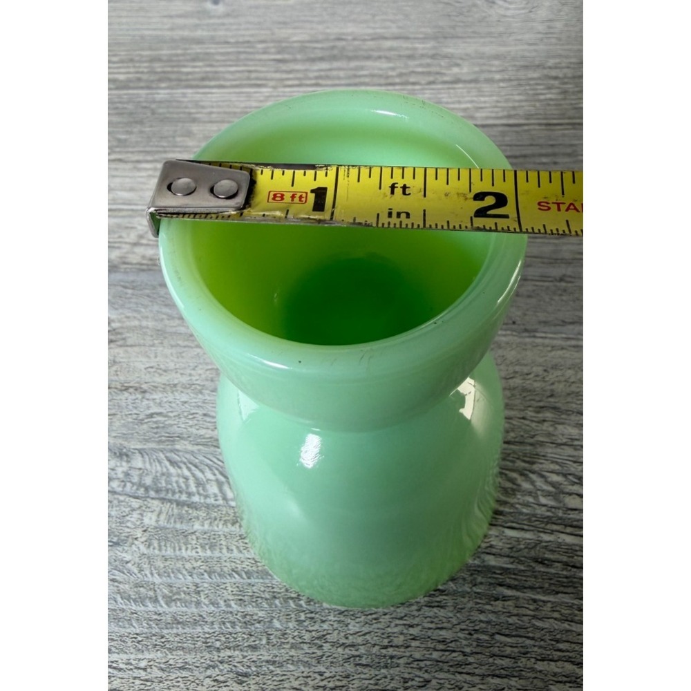 Vtg 1950's Fire King Jadeite Green Glass Double Egg Cup Collectible 4" Tall MCM - Picture 6 of 8